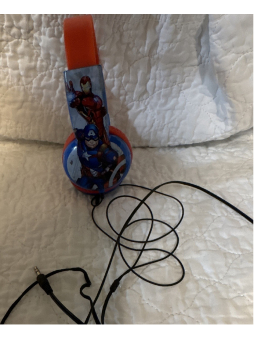 Marvel Avengers HP-0062 Wired On-Ear Headphones 3.5mm Adjustable Red/Blue